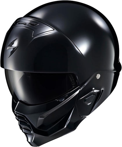 Covert 2 Open Face 3/4 Full Mode Motorcycle Helmet Bluetooth Ready Speaker Pockets Interchangeable Mouth Cover DOT