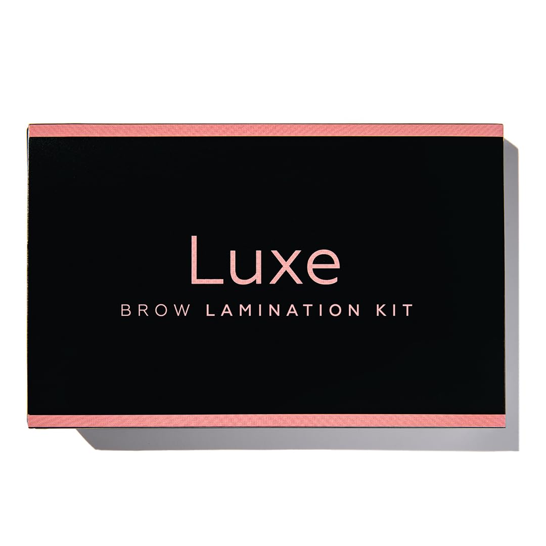 Pro Eyebrow Lamination Kit by Luxe Cosmetics - Perfectly Laminated Brows for 8 Weeks - Easy DIY, 3 Full Applications