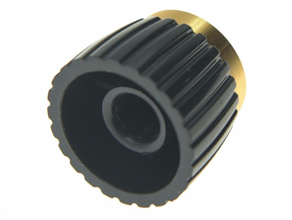 Dopro 20pcs Guitar AMP Amplifier Push on fit Knobs Black w/Gold Cap for Marshall Amplifier