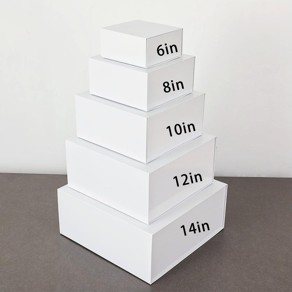 Magnetic Gift Box 15 Pack White Small Gift Box with Lids Closure in Bulk, Luxury Cardboard Gift Boxes for