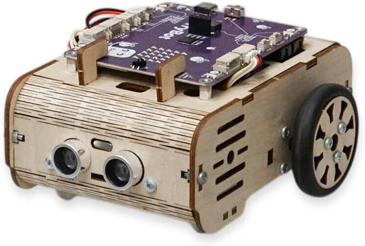 BerryBot – Programmable Robot Kit with Raspberry Pi RP2040 | STEM Learning, Graphical Coding, Easy Assembly, Obstacle