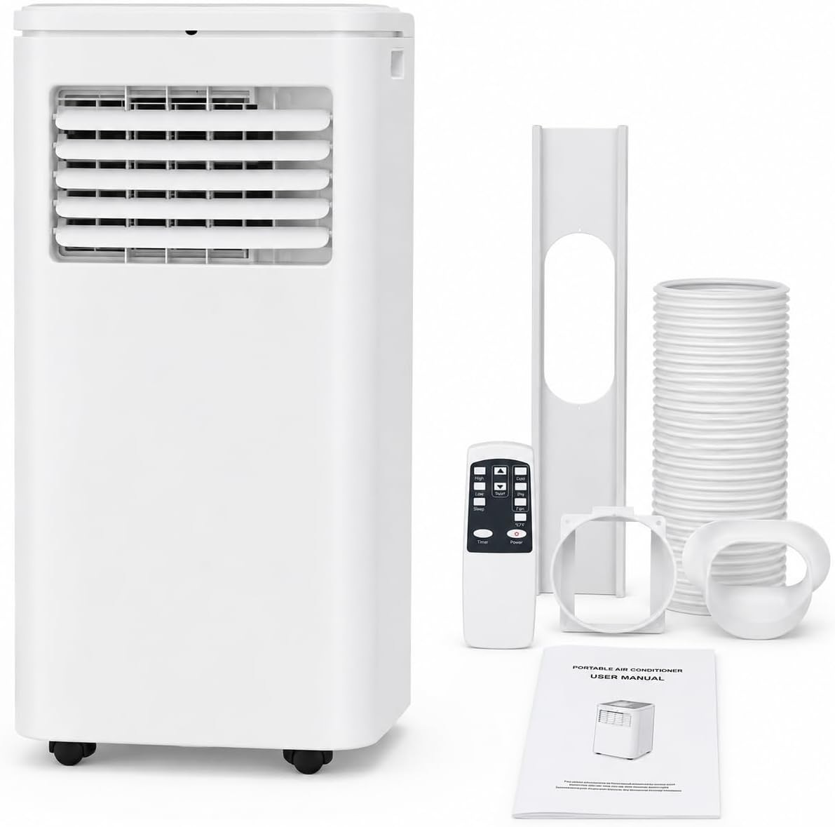 Portable Air Conditioners, Air Conditioners 10,000 BTU 4-in-1 Quiet AC Unit with Cool, Fan, Dehumidifier, Sleep