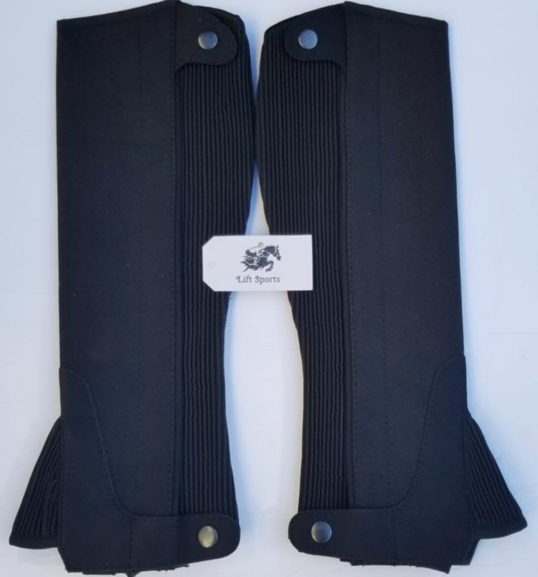 Adult Unisex Horse Riding Equestrian Half Chaps Amara Fabric