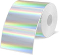 3x2 Inch Holographic Thermal Labels, Silver Thermal Sticker Labels, Rainbow Glitter Stickers for Price, Barcode