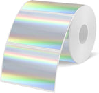 3x2 Inch Holographic Thermal Labels, Silver Thermal Sticker Labels, Rainbow Glitter Stickers for Price, Barcode