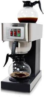 TQS CAFE Commercial Coffee Maker, Double 12-Cup Stainless Steel