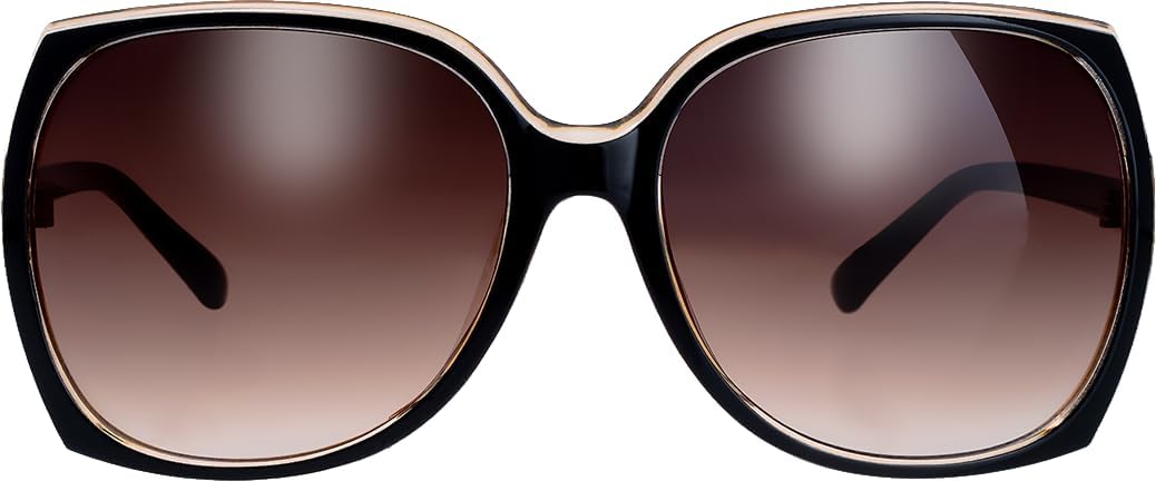 Women's Oversized Square Jackie O Cat Eye Hybrid Butterfly Fashion Sunglasses - Exquisite Packaging