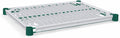 18" x 24" NSF Green Epoxy Wire Shelf with Polymer Drop Mat