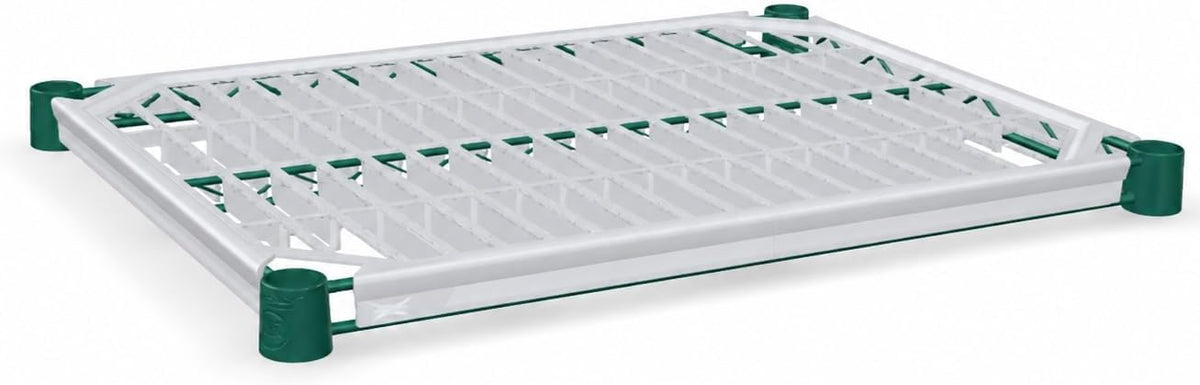 18" x 24" NSF Green Epoxy Wire Shelf with Polymer Drop Mat