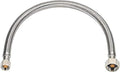 Plumbing 30" x 1/2" Fip x 3/8" Comp S.S Braided Flexible Water Hoses Connectors,Faucet Supply Line,Faucet Water