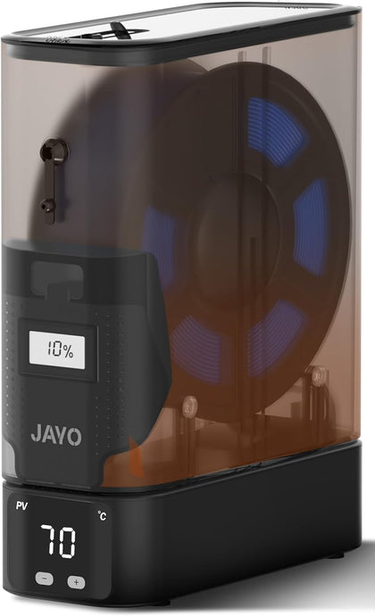 J1 Filament Dryer Box for 3D Printer Filaments, 150W PTC, Up to 70°C | Dry While Printing, Humidity Monitoring, Split