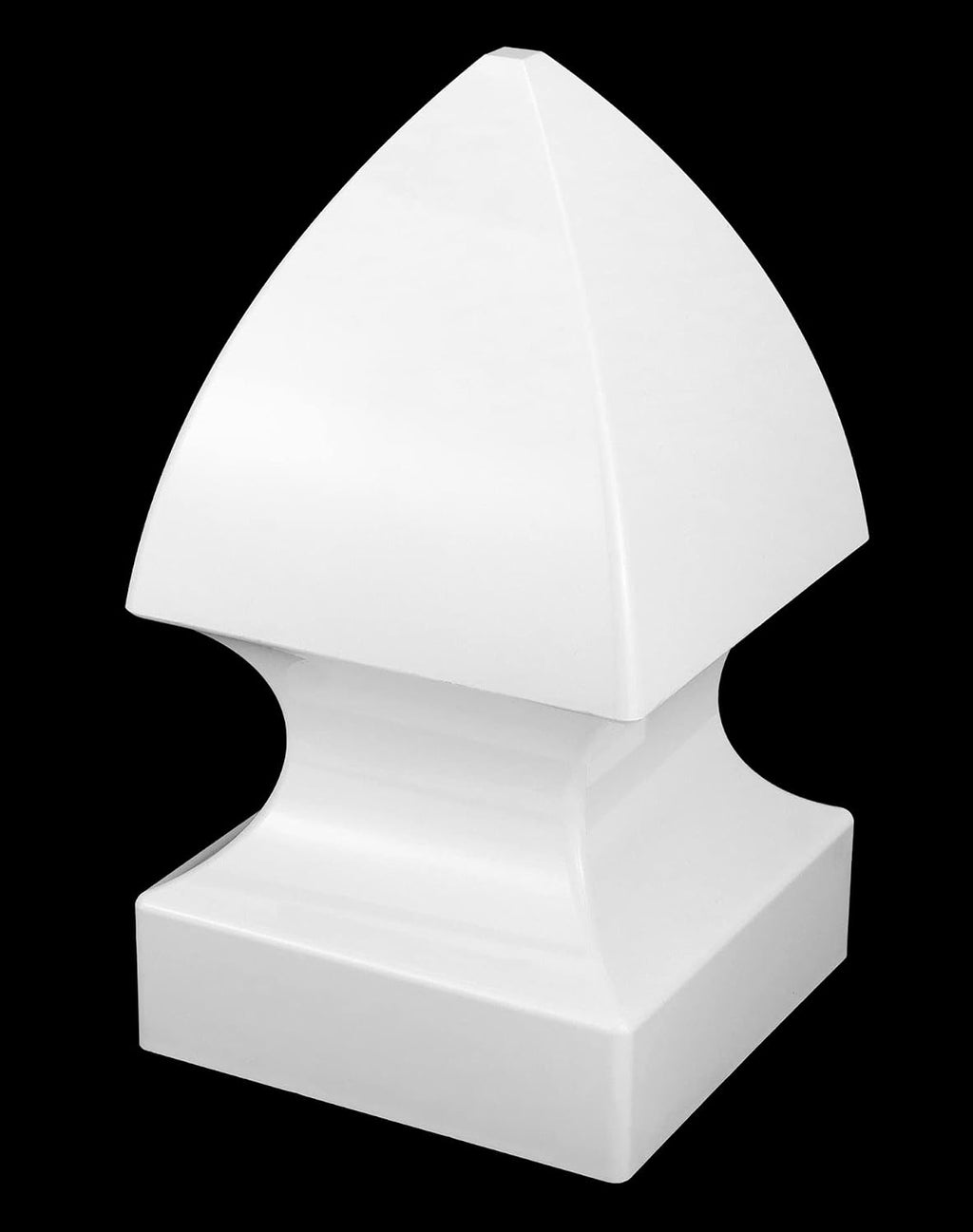 4 Pack 5" Vinyl Fence Post Cap in Gothic Style - Outdoor Post Cover for 5" x 5" Vinyl Decks, Patios, Porches, Mailbox