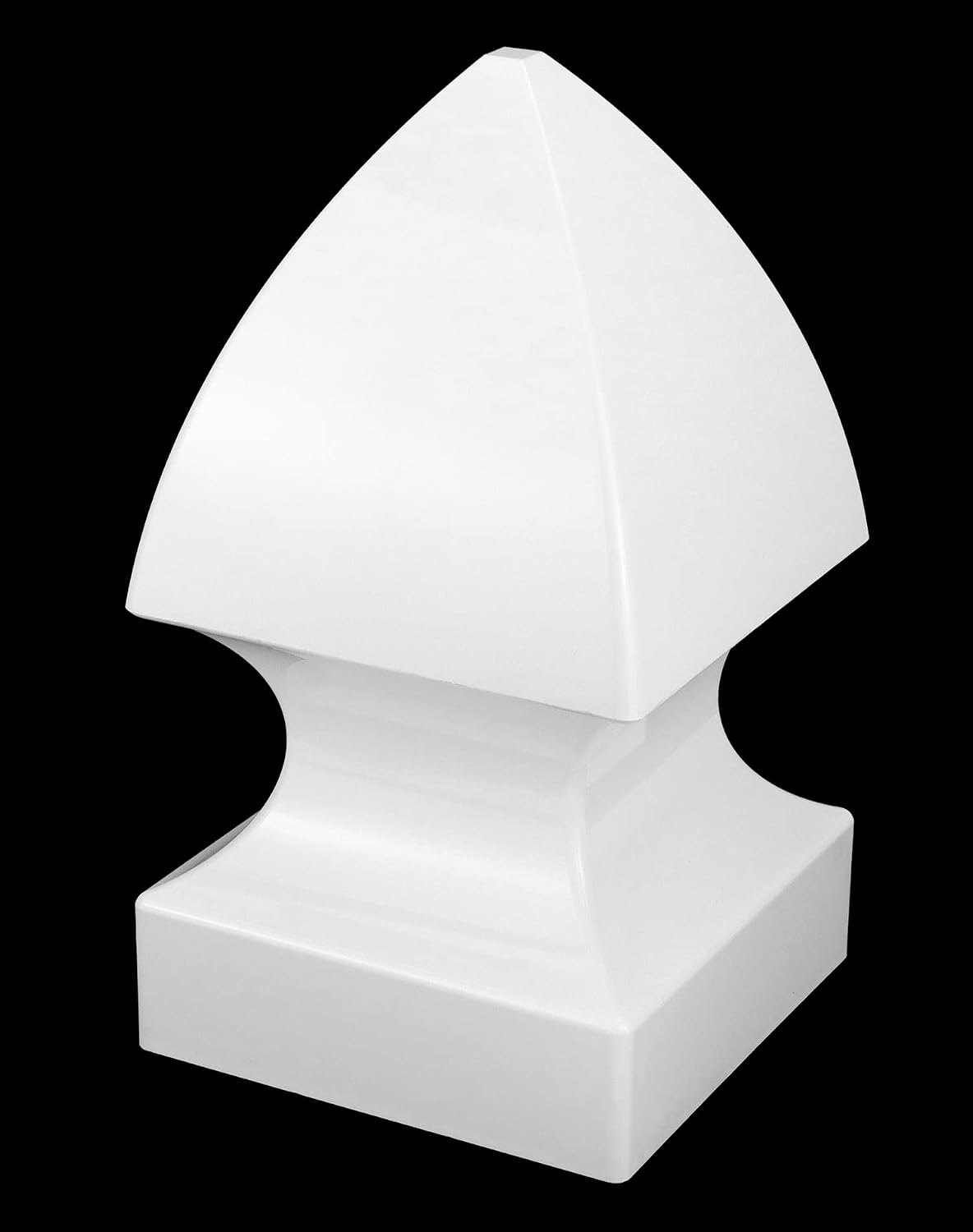 4 Pack 5" Vinyl Fence Post Cap in Gothic Style - Outdoor Post Cover for 5" x 5" Vinyl Decks, Patios, Porches, Mailbox