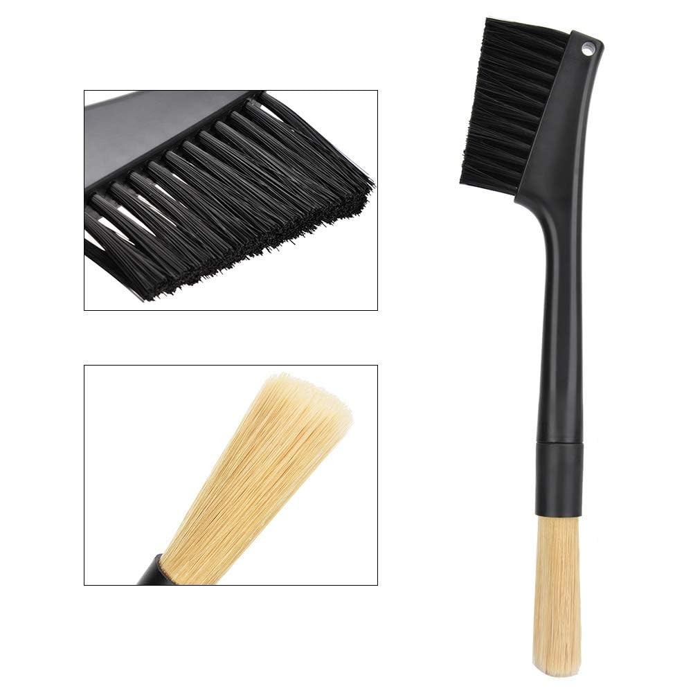Two Brush Brush for Coffee Bean Grinder Bar Espresso Brush Accessories for Coffee Tools Tabletop Tool