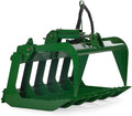 48" Grade 50 Economy Series Root Grapple Bucket Fits John Deere Hook and Pin Connection, Single Cylinder Hydraulic