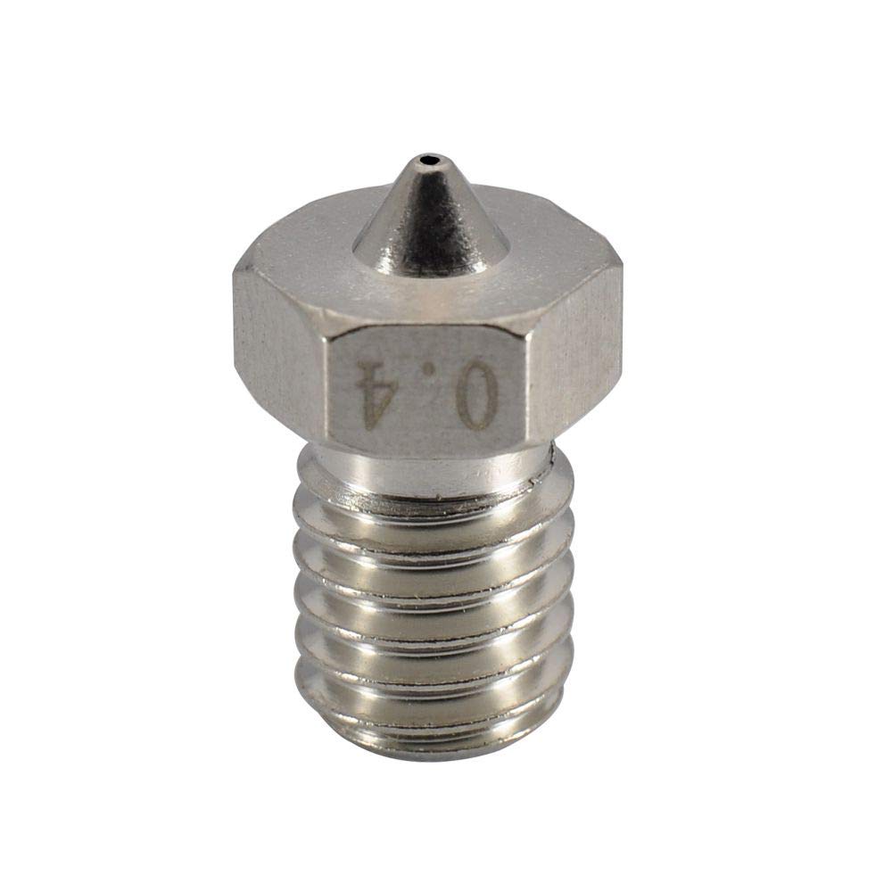 Upgrade Plated Wear Resistant M6 Thread Brass Nozzle Pack 0.4mm for 1.75mm V6 Hotend Titan Aero Extruder Prusa I3 MK3