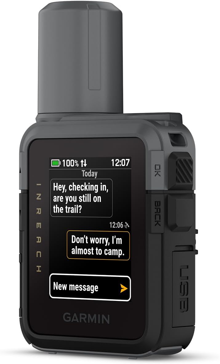 Garmin inReach Mini 3 Rugged Compact Global Satellite Communicator | Two-Way Texting, Emergency SOS Messaging, 350