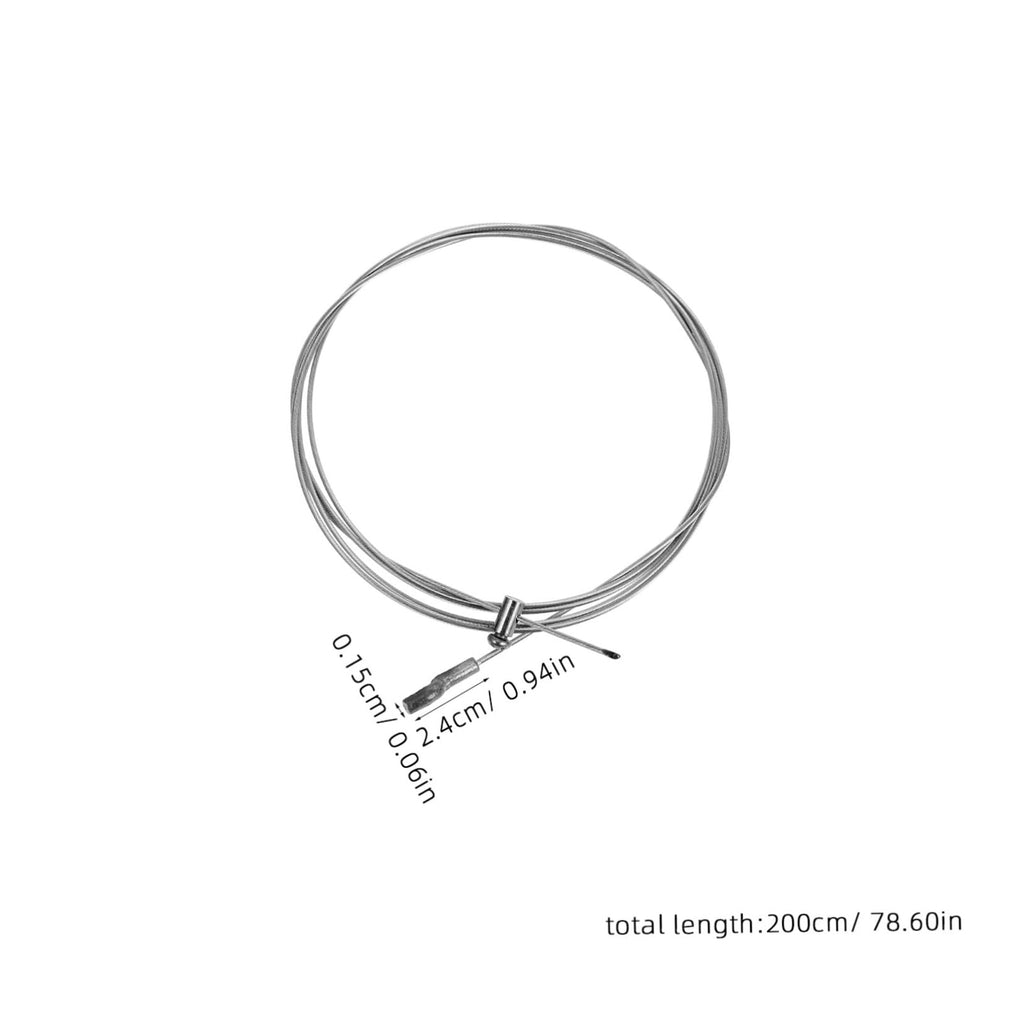 LIOOBO Lawn Mower Throttle Control Cable Steel Wire Silver Replacement