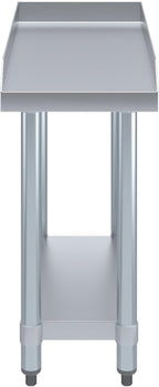 24 x 12 in. Stainless Steel Equipment Stand, 24 in. High - NSF 18-Gauge Top with Undershelf & Adjustable Feet |