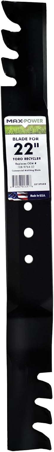MaxPower 331376XB USA MADE Commercial Mulching Mower Blade