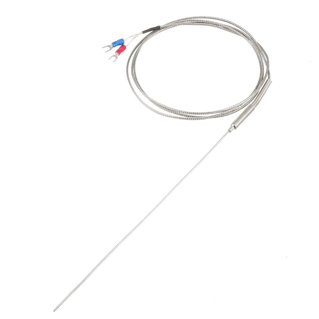uxcell K Type Thermocouple Temperature Sensor Probe 1x200mm (0 to 800C) 5ft Temperature Controller