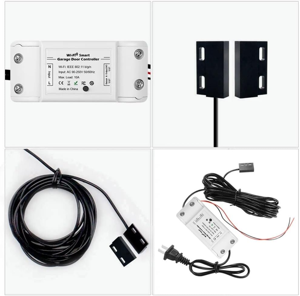 Smart Garage Door Opener – Compatible with Alexa, Google Assistant & Smart Life App – Universal WiFi Garage Door