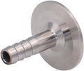 DERNORD 1.5" Tri Clamp to 0.5" Hose Barbed Adapter SUS304 Sanitary Hose Pipe Fitting (1/2 Inch Barb Hose)