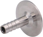 DERNORD 1.5" Tri Clamp to 0.5" Hose Barbed Adapter SUS304 Sanitary Hose Pipe Fitting (1/2 Inch Barb Hose)