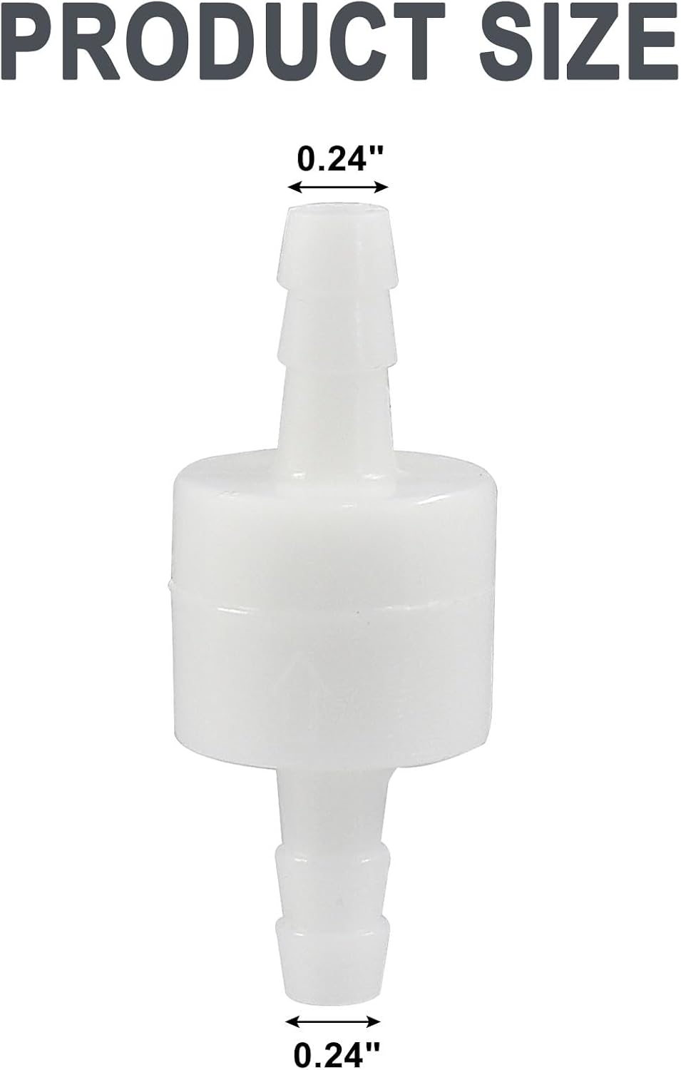 Litoexpe 2 Pcs 1/4" One Way Inline Check Valve