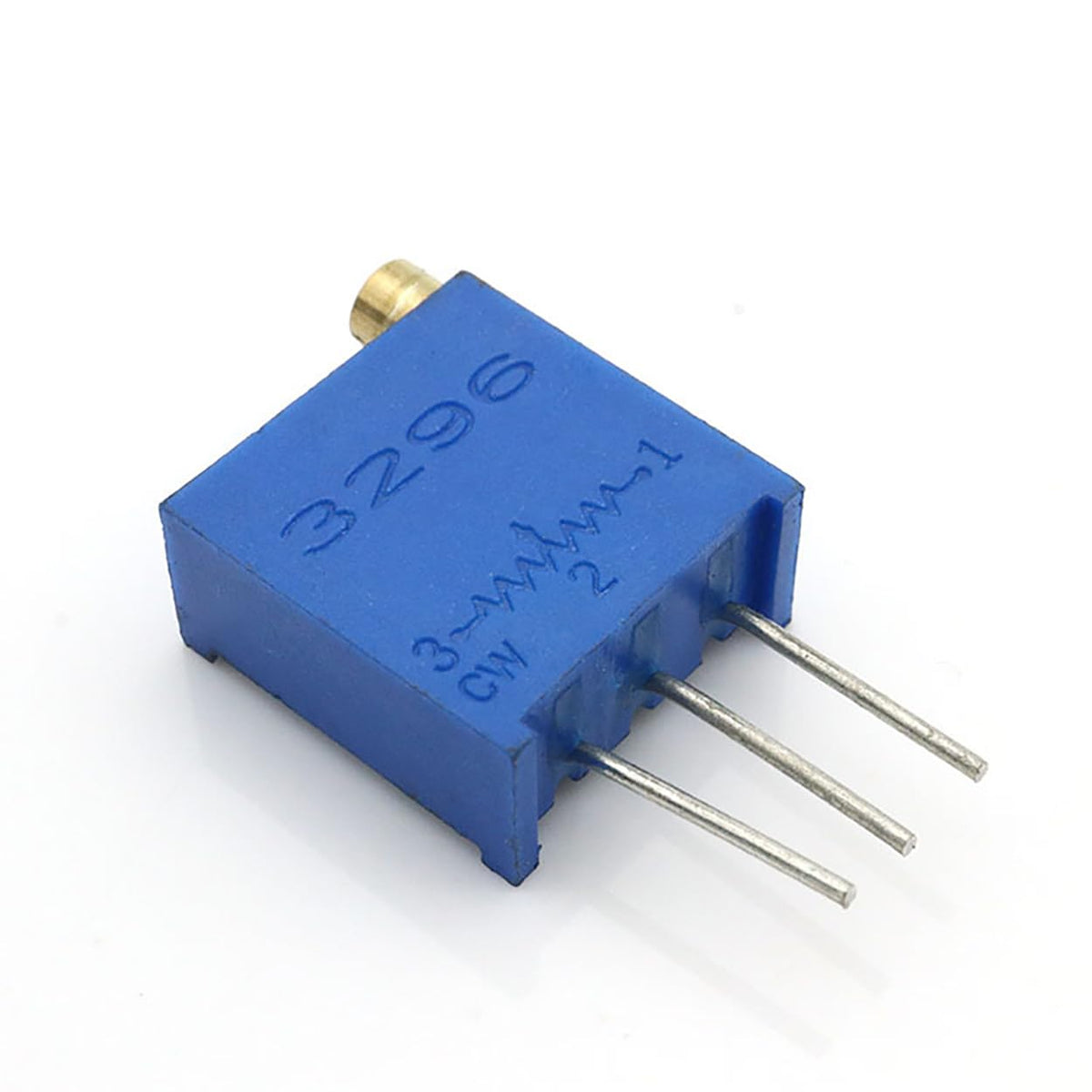 20PCS 3296W Trim Pot Trimmer Potentiometer 10K Ohm Multiturn Trimmer Potentiometer Variable Resistor High Precision Potentiometer 3296W Potentiometer, Blue