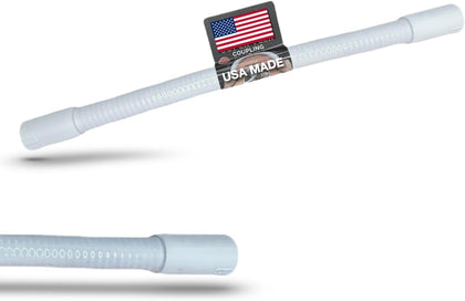USA MADE Flexible Repair Coupler - Bendable PVC Coupling For schedule 40/80 Pipe - Fix Broken Pipe, Odd Corners (1/2"