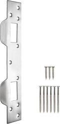 Door Strike Plate Reinforcement Plate, Front Door Strike Plate, Double Strike Plate for 5-1/2 in. Hole Centers, Heavy