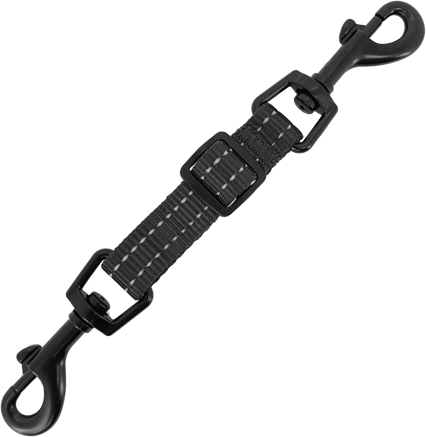 Voyager Dog Collar Safety Clip with Dual Clasps, Collars and No Pull Harness Connectors, Training for Walking