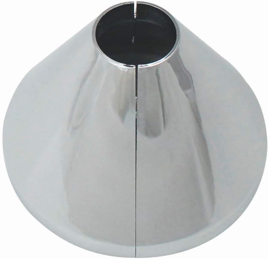 KEENEY K857-21 Clip on Deep Flange Cover for 1/2 in. Pipe, Silver