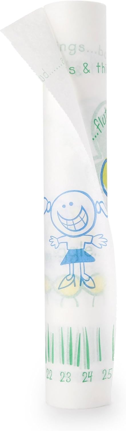 Exam Table Paper, Barrier Protection, White, 18 in x 125 ft, 6 ct | Crepe Pediatric Table Paper