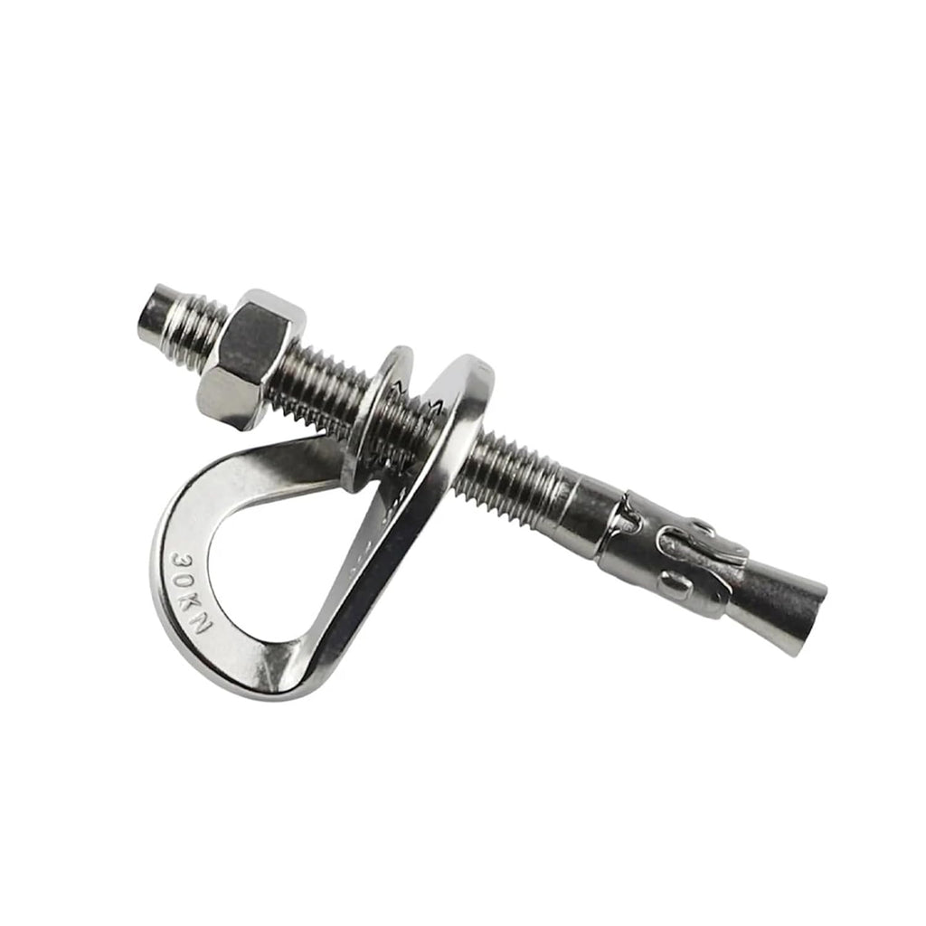 Rock Piton Climb Anchor Point Nut Bolt Hanger Plate Expansion Nail 304 Stainless Steel Caving Climbing Rigging M8 M10