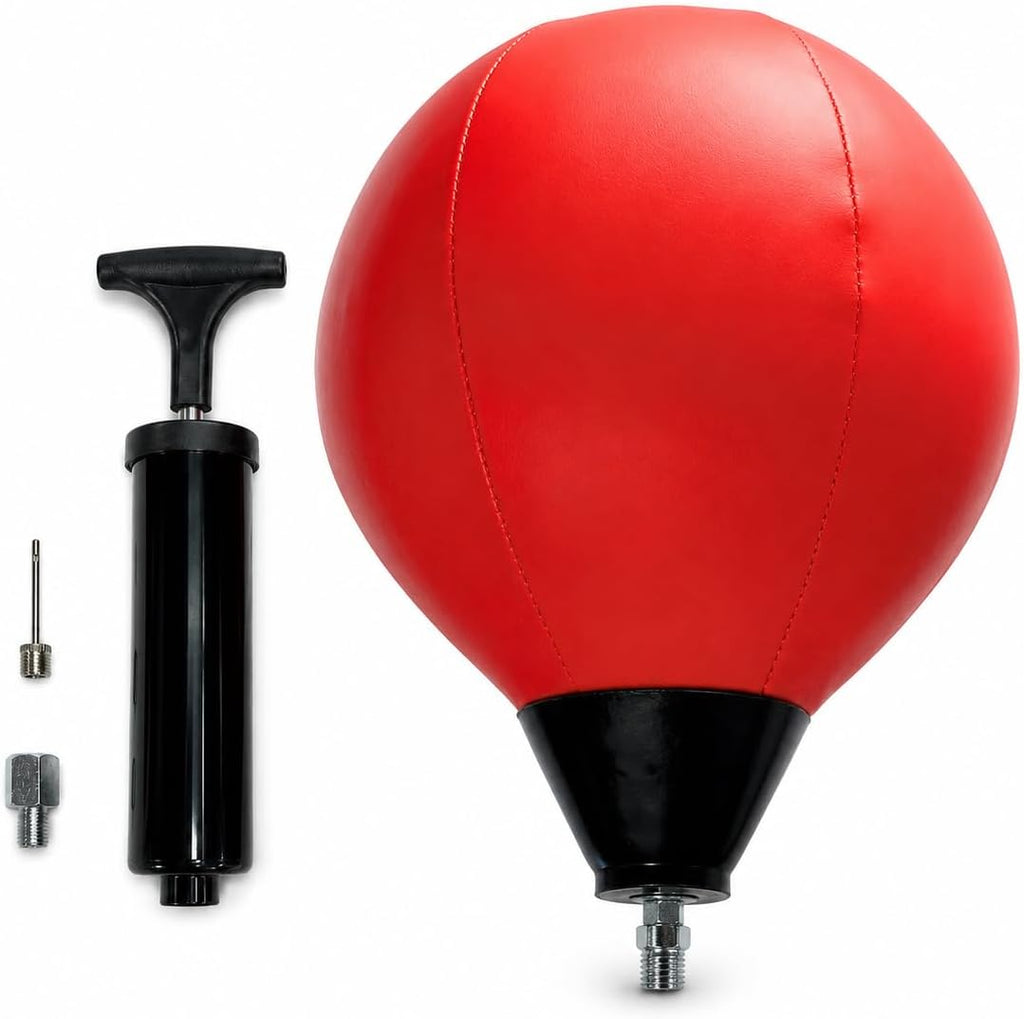 Heavy-Duty Punching Bag Replacement – Desktop, Pedestal & Floor, No Stand | Updated with Universal Adapter for