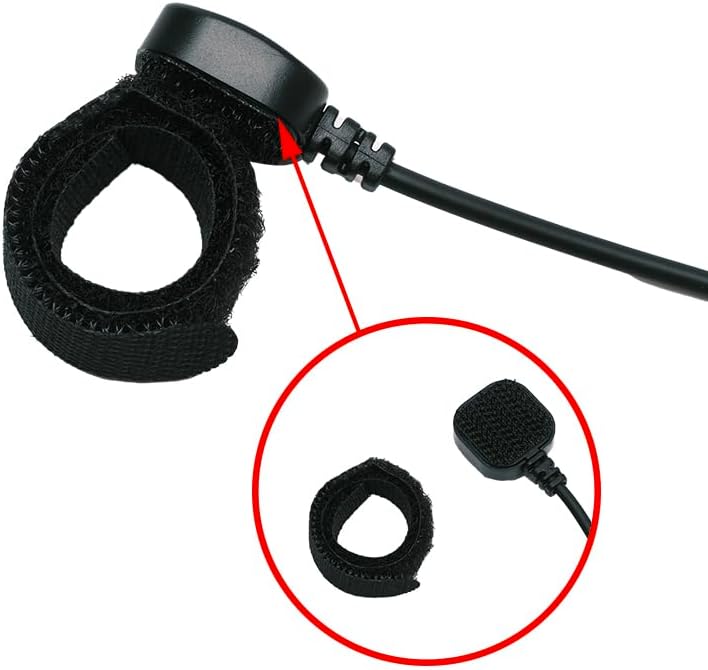 Throat Mic with Finger PTT Compatible with Midland LXT630VP3 GXT | Throat mic + finger PTT (handlebar mount), Covert