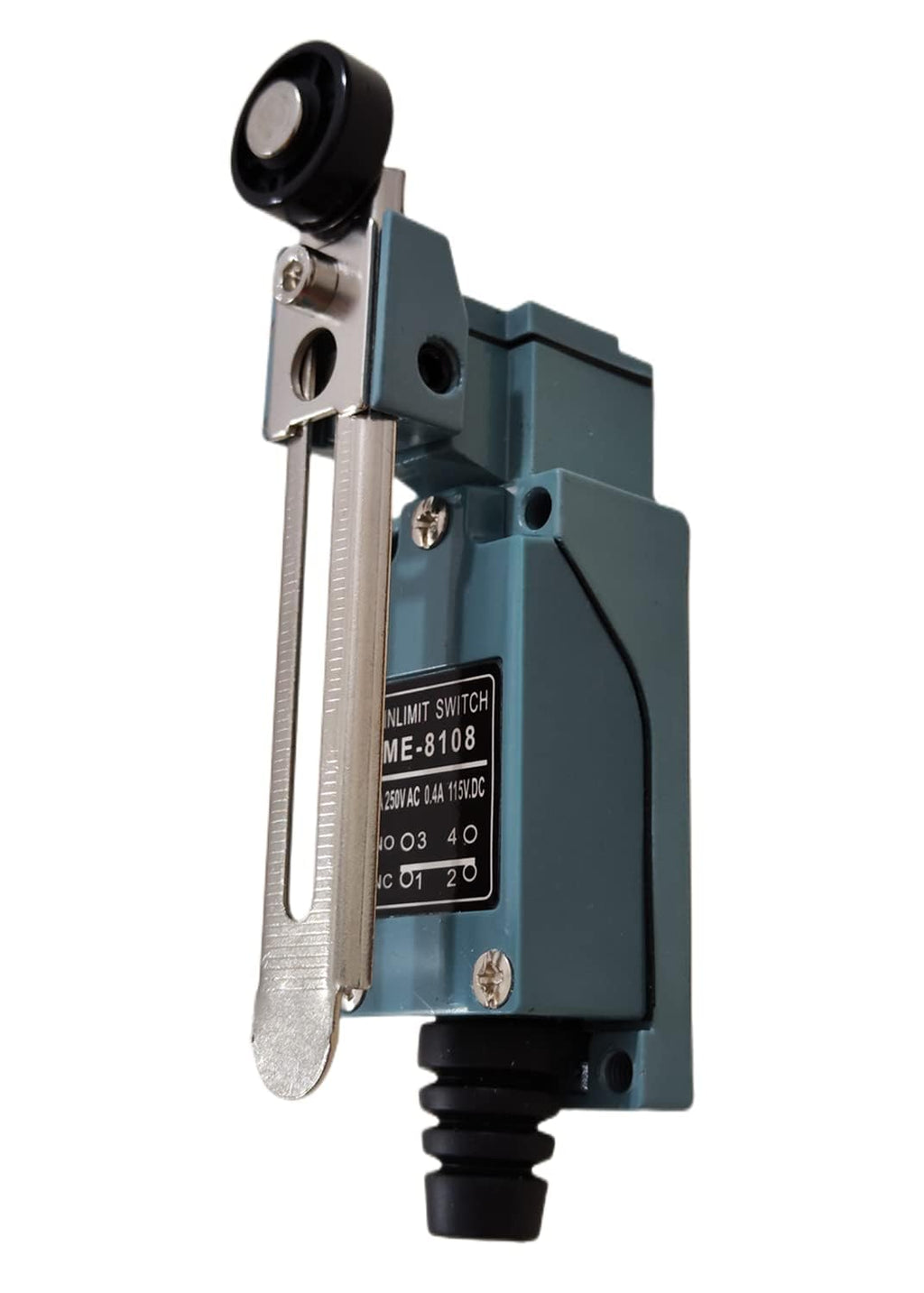 Szliyands Silver Contact Limit Switch，ME-8108 Adjustable Roller Lever Arm Momentary Limit Switch 1NC+1NO 2Pcs