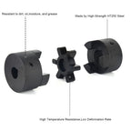 1" to 1-1/2" L110 3-Piece L-Jaw Coupling Set & Buna-N NBR Rubber Spider for Log Wood Splitter