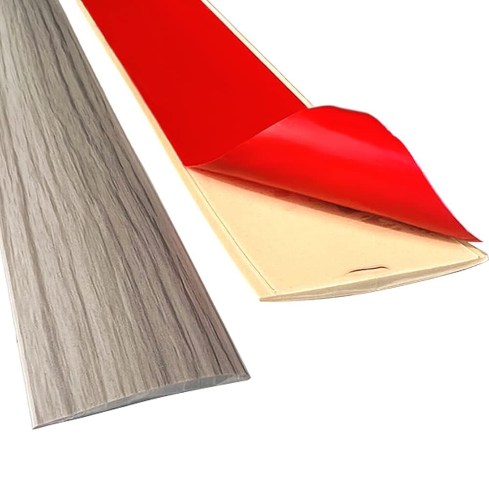 Floor Transition Strip 2"/3.3FT Threshold Strip Vinyl Floor Trim Grey