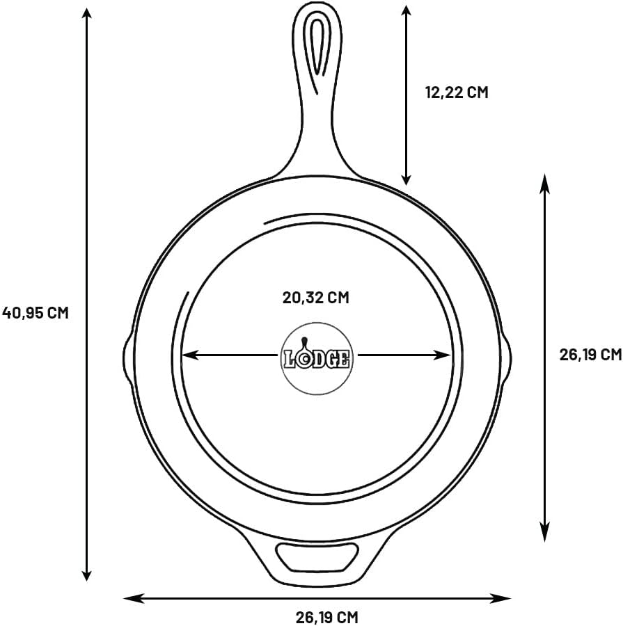 Pre-Seasoned Cast Iron Skillet, PFAS-Free, 10.25 Inches