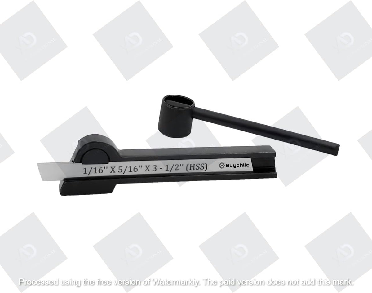 Lathe Parting Tool Holder with Blade 1/16" x 5/16" x 3-1/2"