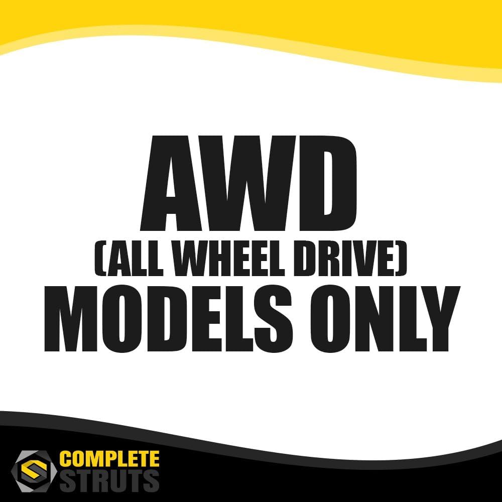 COMPLETESTRUTS - Front Quick Complete Strut Assemblies with Coil Springs Replacement for 2014-2023 Jeep Cherokee AWD - Set of 2
