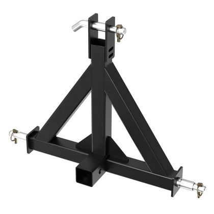 3 Point Hitch Receiver, 3 Point 2" Trailer Hitch Receiver with Pins, Drawbar Adapter Category 1 Tractor Tow