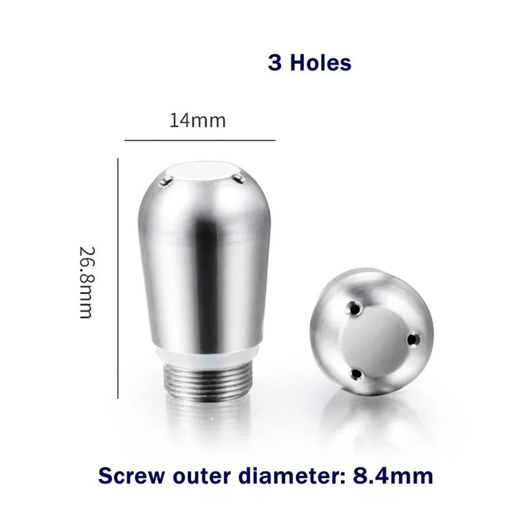 Compatible For EXPOBAR，Compatible For Nuova， Compatible For Rocket，Coffee Machine Steam Nozzle Tip 3/4 Hole Coffee Nozzle Replacement(3 Hole)