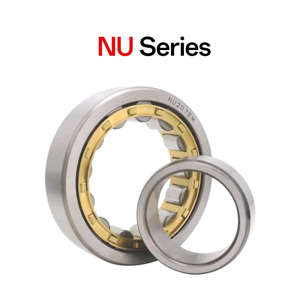 1Pcs NU206 Cylindrical Roller Bearing 30mm x 62mm x 16mm High Speed High Temperature Resistance Single Row Cylindrical Roller Bearing