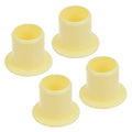 Kozelo 4pcs Flanged Sleeve Bearing - [10mm x 12mm x 12mm] POM Oilless Bushing for Equipment Machine Use | Yellow