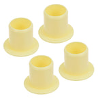 Kozelo 4pcs Flanged Sleeve Bearing - [10mm x 12mm x 12mm] POM Oilless Bushing for Equipment Machine Use | Yellow