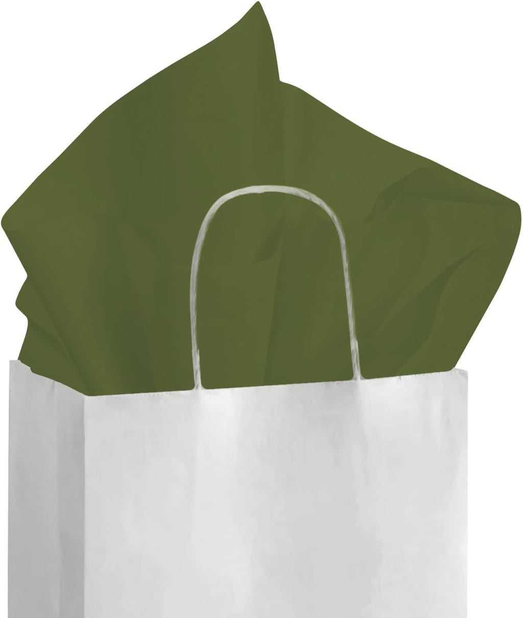 20x30 Olive SatinWrap Tissue Paper Quire, 480 Sheets — Made in USA